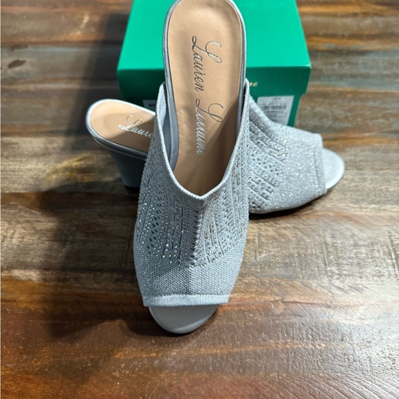 Lauren Lorraine Gray Sparkle Mules - Picture 4 of 7